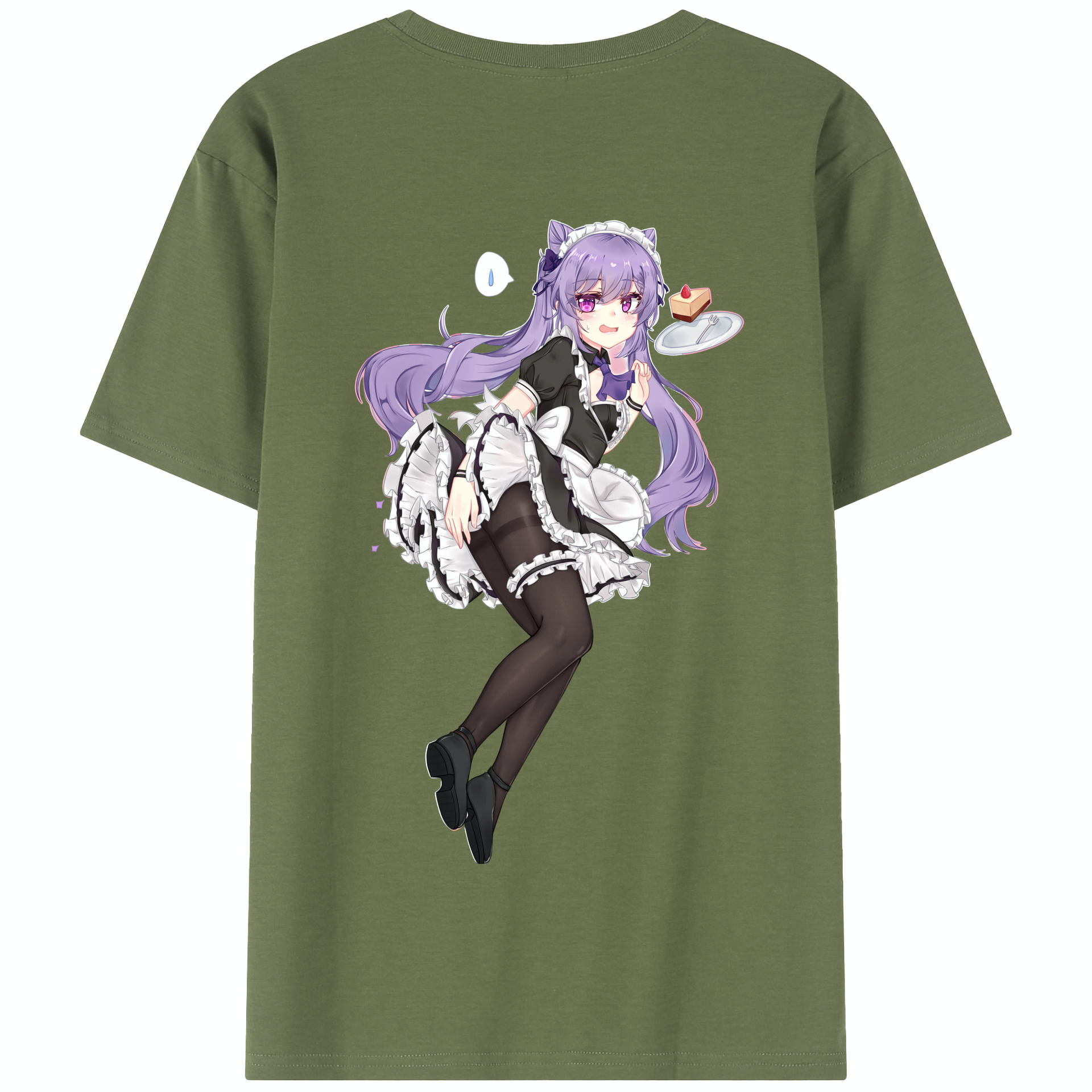 げんし神 刻晴 こくせい genshin Kokusei 綿100％半袖Tシャツ（背面プリント）